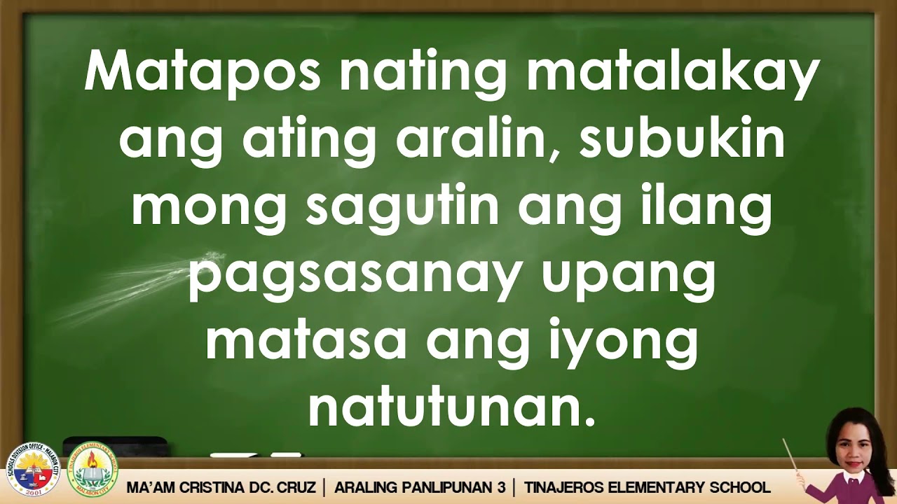 Putar video MGA TANYAG NA TAO SA IBA’T IBANG LARANGAN NA NAGPAKILALA SA SARILING LUNGSOD sekarang MGA TANYAG NA TAO SA IBA’T IBANG LARANGAN NA NAGPAKILALA SA SARILING LUNGSOD