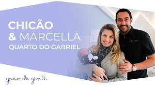 Quarto de Bebê Amiguinhos é escolha do jogador Chicão e sua esposa Marcella