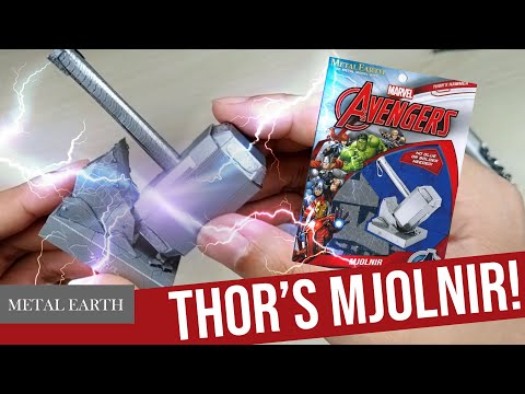 Metal Earth Marvel Mjolnir – Thor's Hammer 3D Metal Model Kit Video Preview