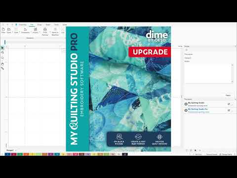 My Quilting Studio Pro Upgrade | Piece in the hoop