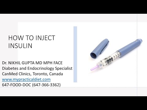 How to use Insulin Pen Injection? Dr. Nikhil Gupta MD | My Practical Diet