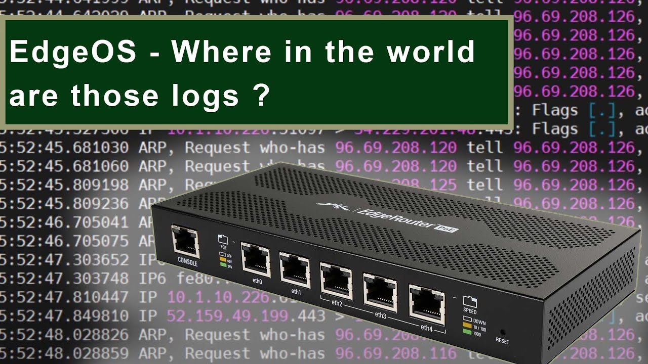 EdgeRouter EdgeOS Logging - How and Where