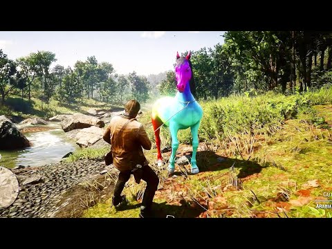 ARTHUR CATCH A BEAUTIFUL RAINBOW HORSE - Red Dead Redemption 2 Gameplay