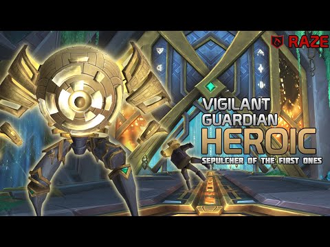 Raze VS Heroic Vigilant Guardian | Sepulcher Of The First Ones | Warlock POV | WoW: Shadowlands