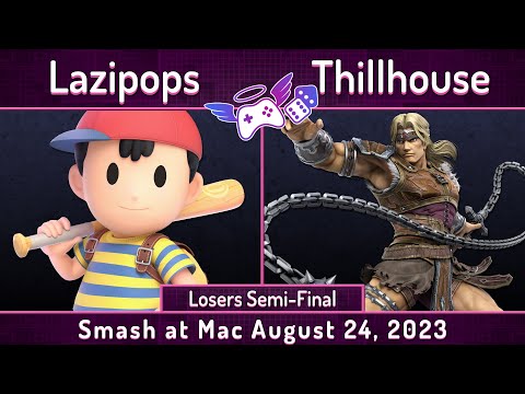 S@M Aug 24 2023 | Lazipops (Ness) vs Thrillhouse (Simon) | Losers Semis | SSBU Smash Ultimate