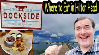 Hilton Head Island South Carolina Seafood: Travel Vlog Restaurant Review Videos Skull Creek Dockside