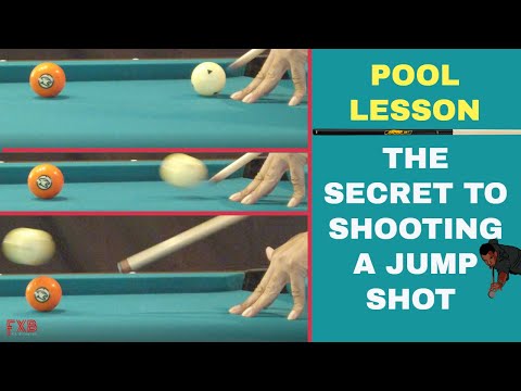 POOL LESSON - HOW TO JUMP A CUE BALL - How to shoot a legal jump shot in 8 Ball, 9 Ball, 10 Ball