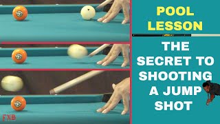 POOL LESSON - HOW TO JUMP A CUE BALL - How to shoot a legal jump shot in 8 Ball, 9 Ball, 10 Ball