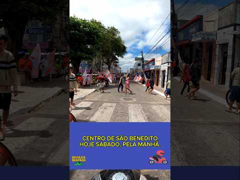 Centro de São Benedito Ceará, manhã de sábado movimentada. Data 12/09/26. #gopro #ce #saobenedito