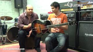 Video thumbnail for Review The Loar LH-650 Hollowbody Guitar by GuitarThai