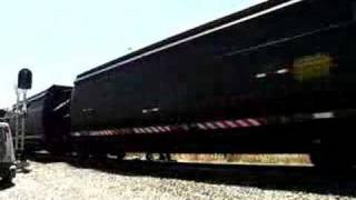 preview picture of video 'Coal train leaving Cass'