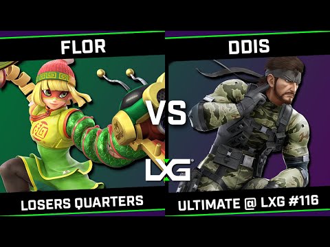 FLOR (Min Min) vs DDIS (Snake) - Smash Ultimate @ LXG 116