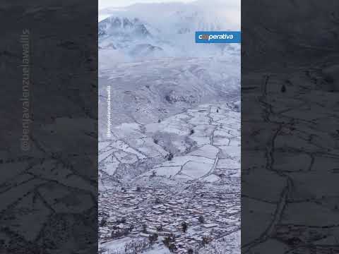 Así quedó Putre bajo la nieve tras frente de mal tiempo