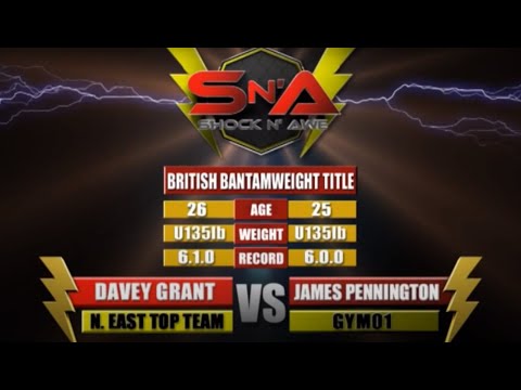 Shock N Awe 11 - James Pennington Vs Davey Grant - Pro MMA Bantamweight Title