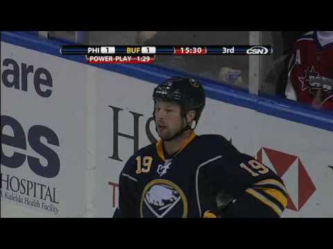 Michael Leighton Highway Robbery on Tim Connolly 3/5/2010