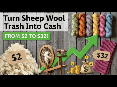 Turn Sheep Wool Trash Into Cash: From Fleece to Fortune (15/30 A to Z Profitable Goat Farming)