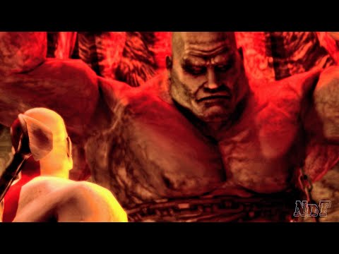 Kratos Vs. Atlas Titan All Scenes - God of War Remastered