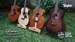 Video thumbnail for Sound Comparison Taylor GS Mini E Series | Kitharra Guitar Shop by Kitharra TV