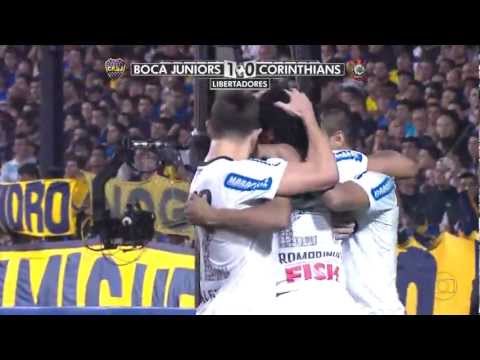 Boca juniors 1X1 Corinthians, gol histórico de Romarinhona final da Libertadores 27.06.2012