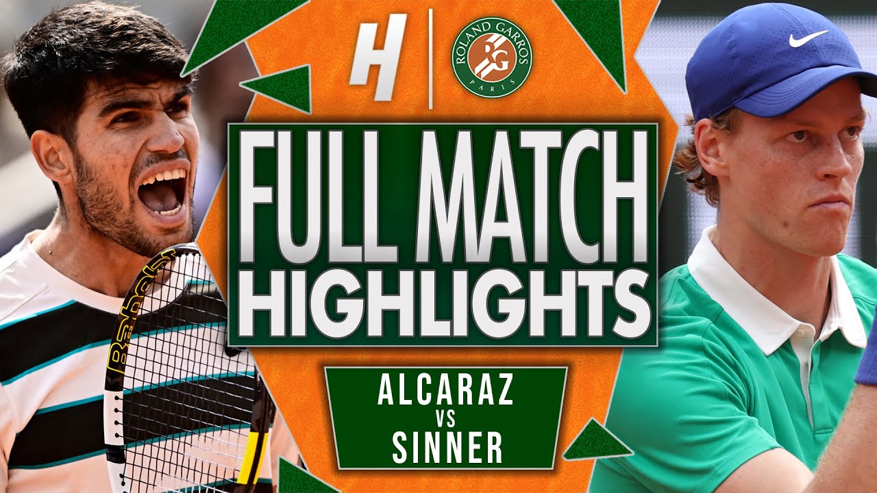 Carlos Alcaraz vs Jannik Sinner - FULL Final Highlights | Roland Garros 2025