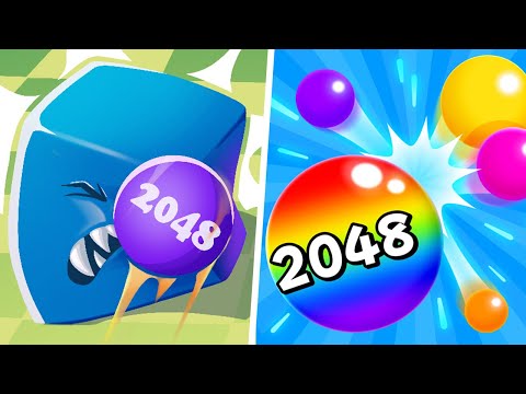 Ball Master 2048 Shooter vs Bump Merge 2048  - Max Level Gameplay (Part 1) 123456789