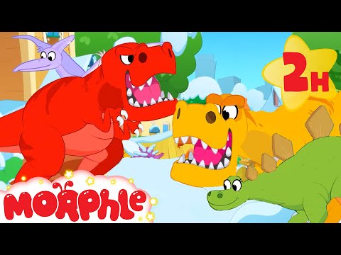Magic Dino Time Machine (With Special Christmas Episodes!) | Morphle Dinosaurs | Cartoons for Kids