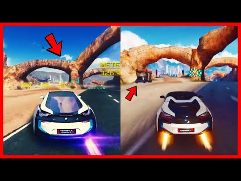 Asphalt 8 VS Asphalt 9 Graphics, Physics & Gameplay comparison on Nevada track