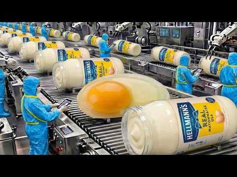 How Mayonnaise is Made: How Hellmann's Real Mayonnaise is made in Factory (Full Process)
