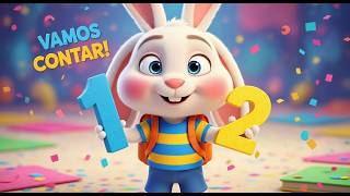 Pipo e os Números: Aprendendo a Contar de 1 a 10! 🐰🔢 Música Infantil Educativa