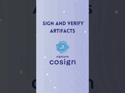 Sign and Verify Software Artifacts using Sigstore Cosign #supplychain #security #softwareengineering