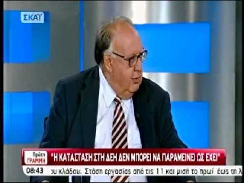 Ο Αντιπρόεδρος της Κυβέρνησης, Θεόδωρος Πάγκαλος, στην εκπομπή «Πρώτη Γραμμή» του ΣΚΑΪ, Τετάρτη 18 Μαϊου 2011.