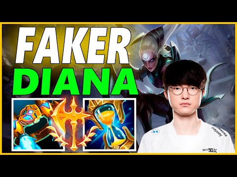 ⚡FAKER DIANA JUNGLE GAMEPLAY⚡SEASON 12 LEAGUE OF LEGENDS