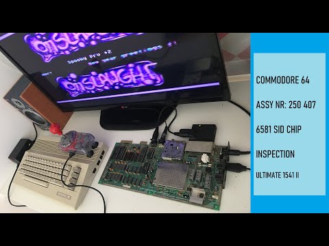 Commodore 64 ASSY 250407 inspection and 6581 SID tunes enjoyment