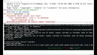 Download the video "pyqtgraph and pyside2 with pip install"