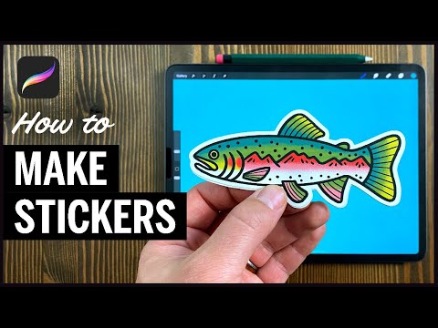 How to make STICKERS (Procreate) - Full Process