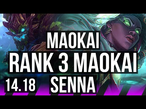MAOKAI & Karthus vs SENNA & Zeri (SUP) | Rank 3 Maokai, 2/1/7 | NA Challenger | 14.18