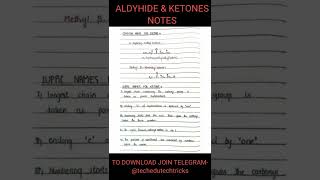 ALDYHIDE & KETONES PART-1 #jee #neet #techedutechtricks #shorts #ytshorts #education #chemistry