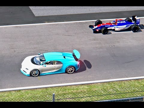 Bugatti Chiron vs Jordan F1 1993 - Monza