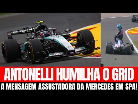 GP DA BÉLGICA: Kimi Antonelli Domina a sexta feira em SPA | O acidente de Gasly Explicado