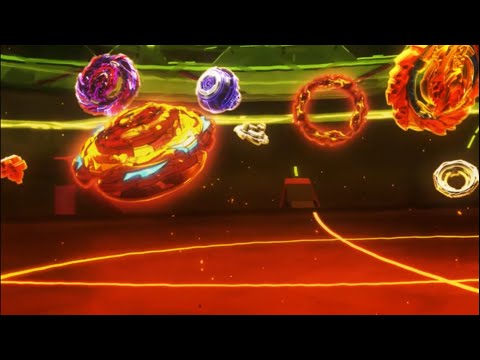 Payne vs Illya and Basara - Beyblade Burst DB ep - 41