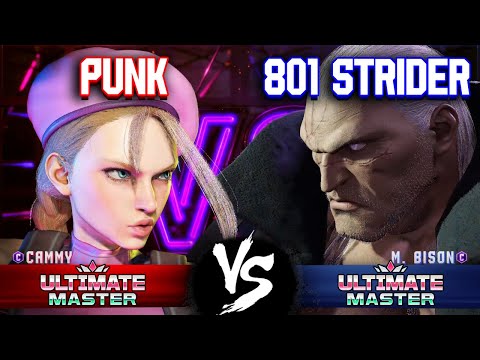 SF6 ▰ PUNK (Cammy) vs 801 STRIDER (M. Bison) ▰ High Level Gameplay