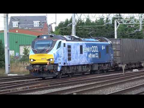 DRS Class 88's 88010 & 88002 at Stafford 05.08.22.