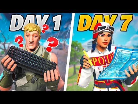 My 1 WEEK Controller To Keyboard And Mouse Progression (Fortnite)