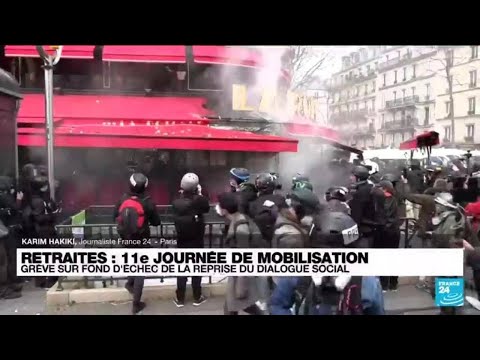 Réforme des retraites : des tensions autour du restaurant La Rotonde à Paris • FRANCE 24