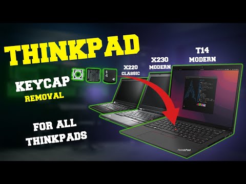 How to remove keyboard keycaps on any thinkpad keyboard
