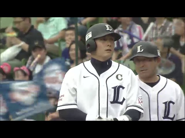 1回裏 ライオンズ栗山が2試合連続のタイムリーを放つ!! 2014/6/1 L-D