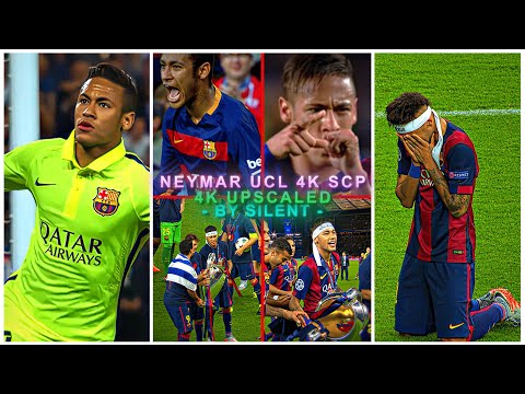 Neymar Ucl 4K ● Rare Clips ● Scenepack ● Upscale ● [ TOPAZ ]🔥🐐#football