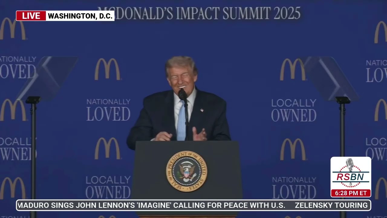WATCH: President Trump Delivers Remarks at McDonald’s Impact Summit - 11/17/25