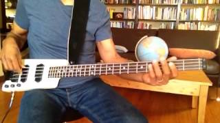 Video thumbnail for Washburn Bantam Headless 4 String Electric Bass Guitar by jsumbi