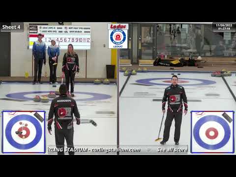 Carey/Hodgson vs. Strouse/Casper - Draw 4 - Curling Stadium Alberta Curling Series Doubles